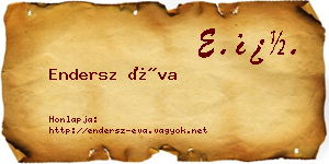 Endersz Éva névjegykártya